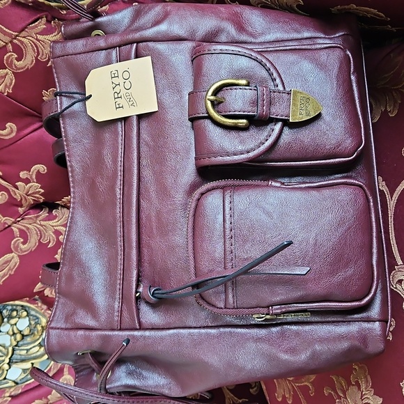 New Frye and Co. Burgundy Tote Bag - Picture 9 of 12